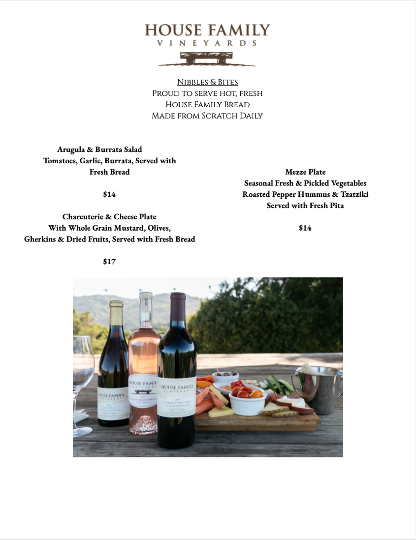 house family vineyards visit weekly tasting room menu